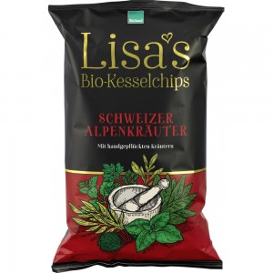 Chipsuri de cartofi cu ierburi alpine fara gluten bio Lisas