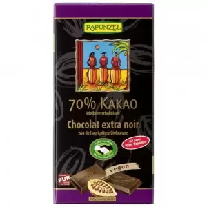 Ciocolata amaruie 70% cacao, vegana bio Rapunzel