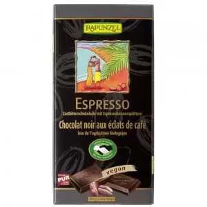 Ciocolata amaruie cu espresso 51% cacao, vegana bio Rapunzel