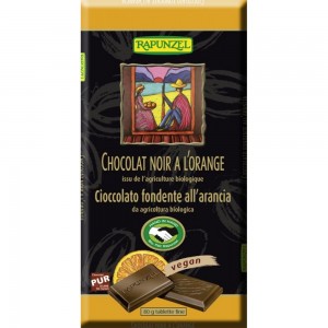Ciocolata amaruie cu portocale 55 % cacao VEGANA bio Rapunzel