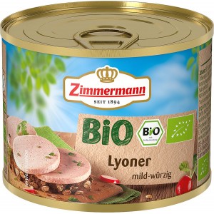Conserva cu carne Lyoner fara gluten bio Zimmermann