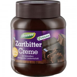 Crema de ciocolata amaruie vegana bio Dennree