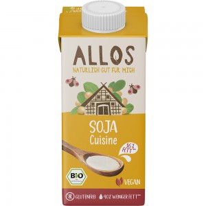 Crema de soia lichida pentru gatit fara gluten bio Allos