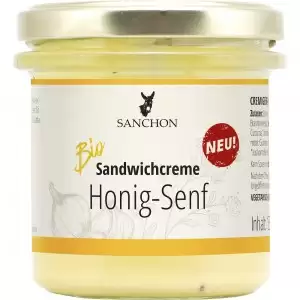 Crema pentru sandwich cu miere si mustar bio Sanchon