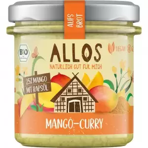 Crema tartinabila cu mango si curry fara gluten bio Allos