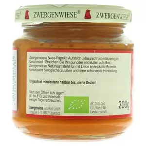 Crema tartinabila cu nuci si ardei, fara gluten bio Zwergenwiese