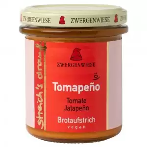 Crema tartinabila Tomapeno cu rosii si ardei Jalapeno bio Zwergenwiese