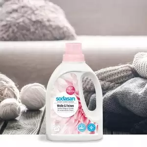 Detergent lichid pentru lana si rufe delicate Sodasan