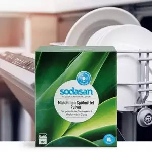 Detergent pudra pentru masina de spalat vase in doza Sodasan