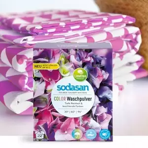 Detergent pudra pentru rufe colorate Sodasan
