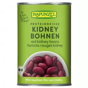 Fasole kidney rosie la conserva bio Rapunzel