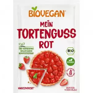 Gelatina vegana rosie, fara gluten bio Biovegan