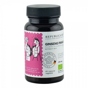 Ginseng Panax extract 50:1, 60 capsule bio Republica bio