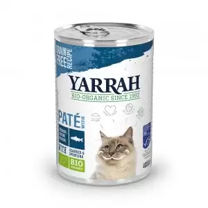 Hrana pate cu peste, spirulina si alge marine pentru pisici Yarrah