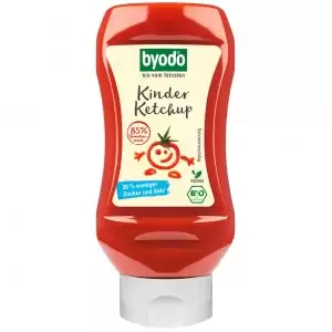 Ketchup pentru copii cu 80% tomate fara gluten bio Byodo