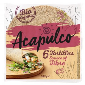 Lipii tortilla cu tarate de grau bio Acapulco