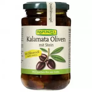 Masline Bio Kalamata violet cu sâmburi în ulei de măsline extravirgin