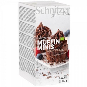 Mini muffins cu ciocolata fara gluten bio Schnitzer