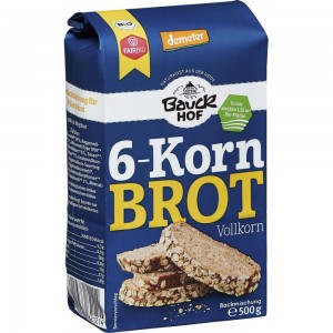 Mix de faina pentru paine integrala cu 6 cereale bio BauckHof
