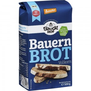Mix pentru paine taraneasca integrala bio BauckHof