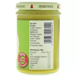 Mustar cu ierburi de Provance fara gluten bio Zwergenwiese