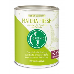 Pudra Matcha Fresh pentru smoothie-uri și băuturi bio Greenic