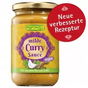 Sos Curry fin VEGAN bio Rapunzel