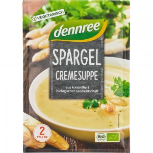 Supa crema de sparanghel, la plic bio Dennree