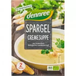 Supa crema de sparanghel, la plic bio Dennree