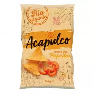 Tortilla chips cu boia bio Acapulco