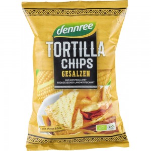 Tortilla chips cu sare bio Dennree