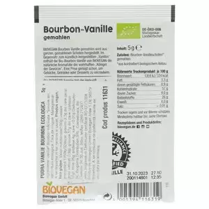 Vanilie Bourbon macinata, fara gluten bio Biovegan